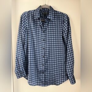 Banana Republic Blue Checkered Shirt